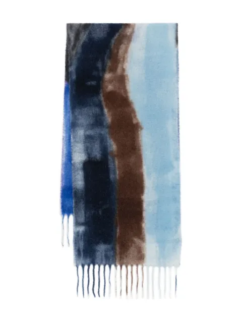 Altea abstract-print fringed scarf