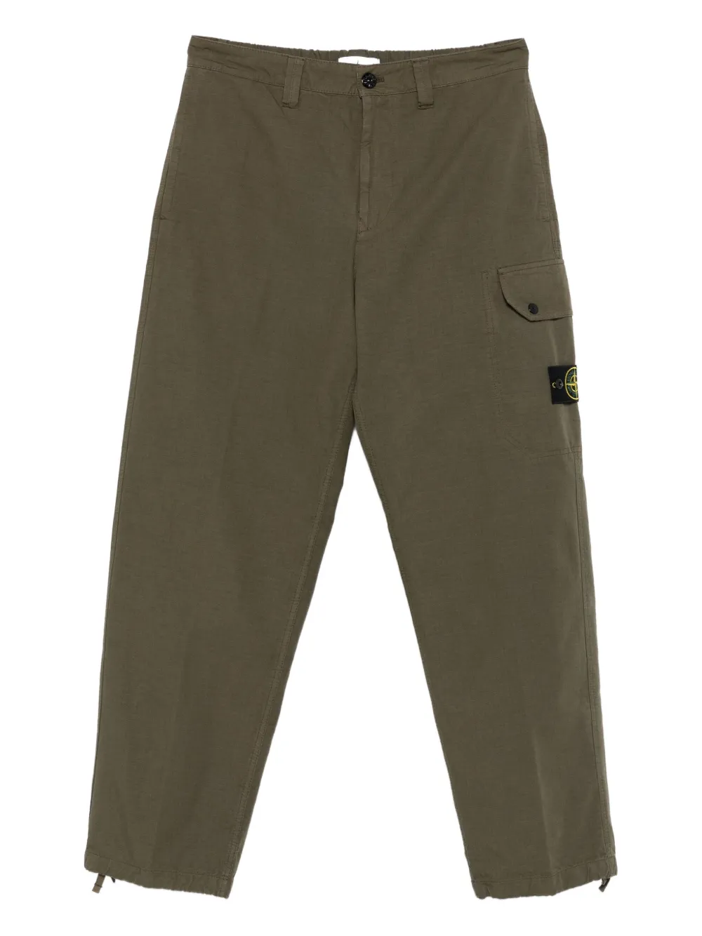 Stone Island cargo-pocket cotton trousers - グリーン Stone Island cargo-pocket cotton trousers - グリーン