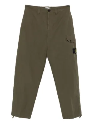 Stone Island ツイル カーゴパンツ | ブルー | FARFETCH JP