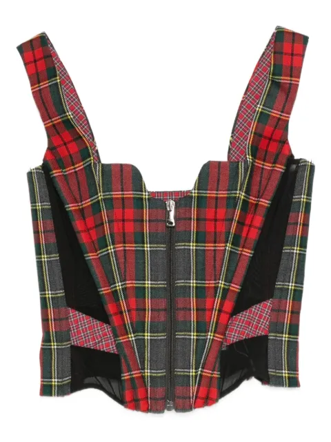 Vivienne Westwood haut corset à motif tartan