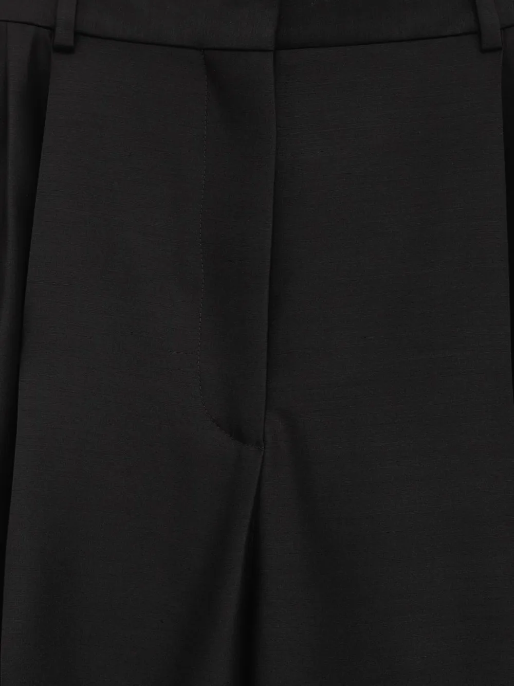 Loewe Pleated-cuffed Trousers In Black