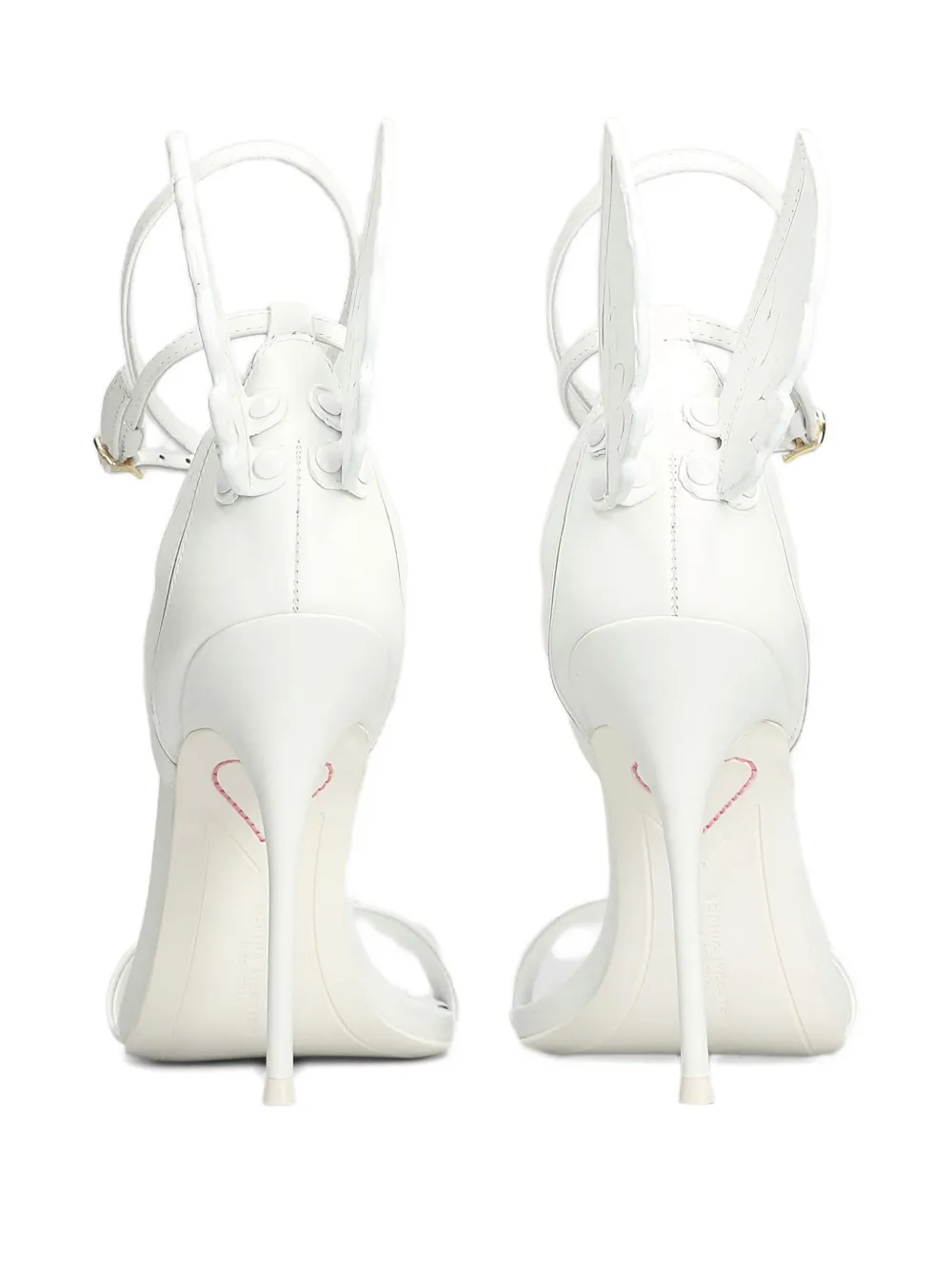 Sophia Webster 100 mm Cherub sandalen met hak en vleugeldetail Wit