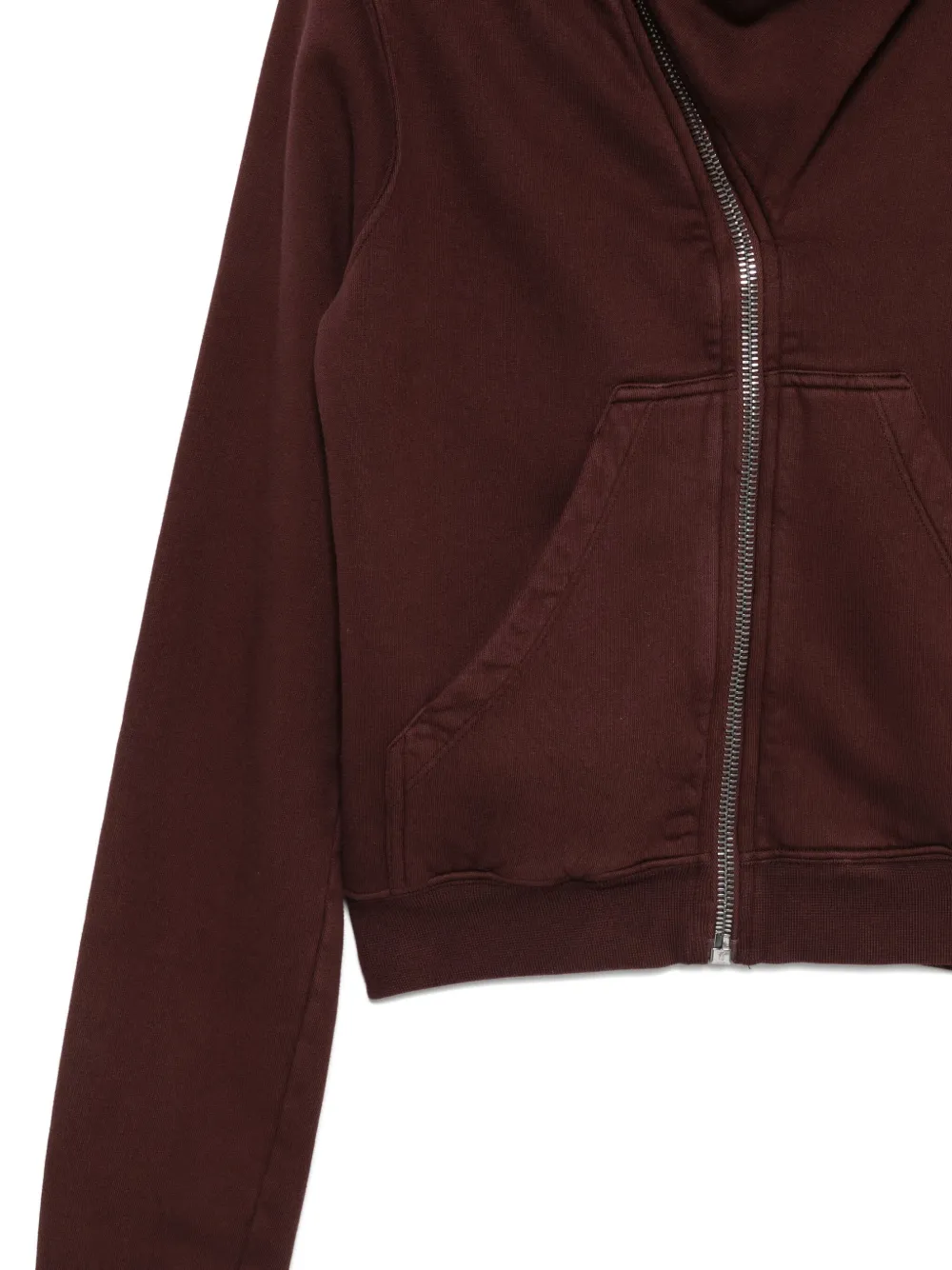 Rick Owens DRKSHDW Hoodie met rits Rood