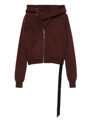 Rick Owens DRKSHDW クロップド パーカー | レッド | FARFETCH JP