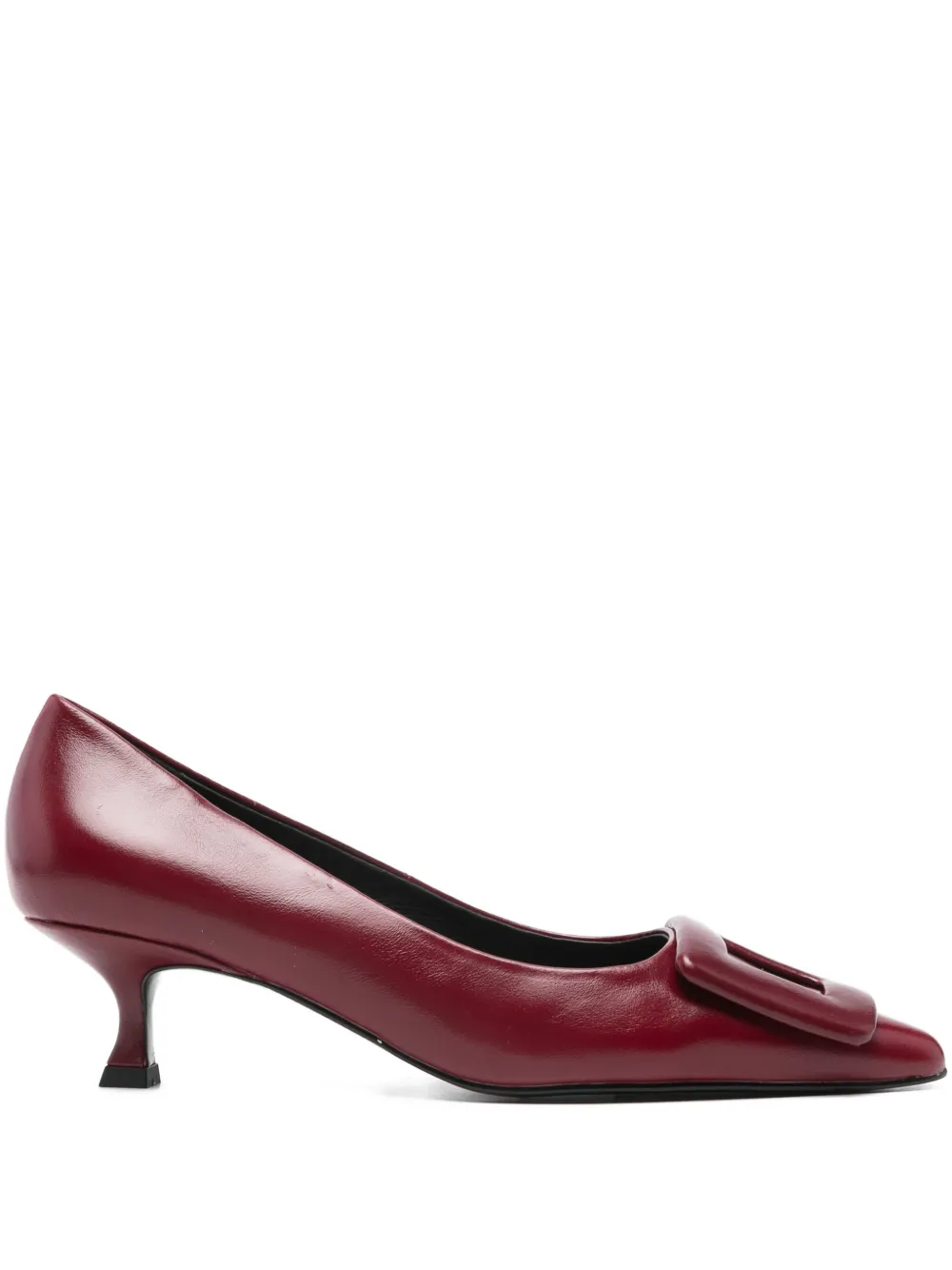 Bibi Lou 45mm leather heeled pumps Red