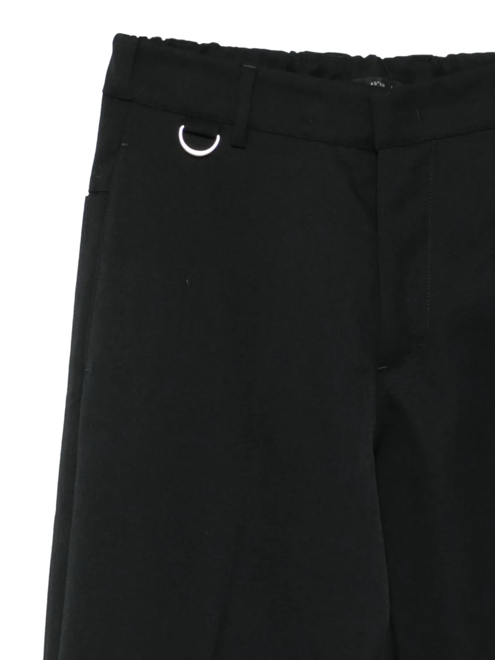 Low Brand Straight broek met ringdetail Zwart