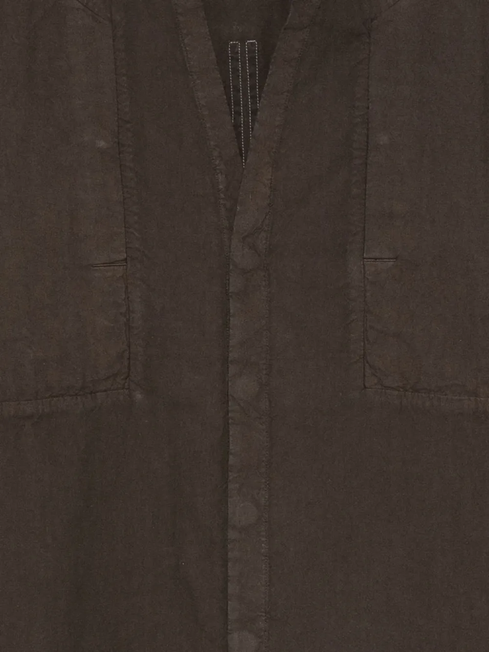 Rick Owens DRKSHDW Overhemd met knoopsluiting Bruin