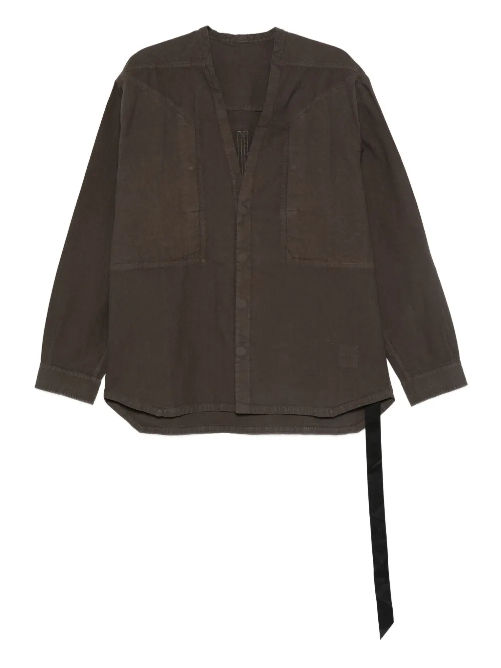 Rick Owens DRKSHDW button-fastening cotton shirt | Brown | Image 1