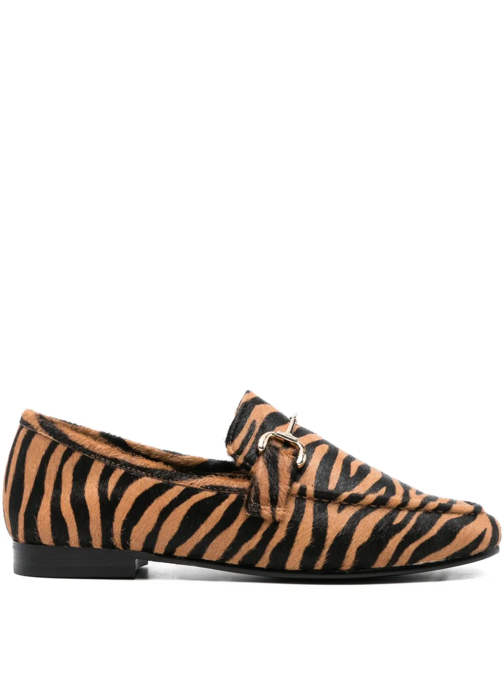 Bibi Lou zebra-print loafers Neutrals