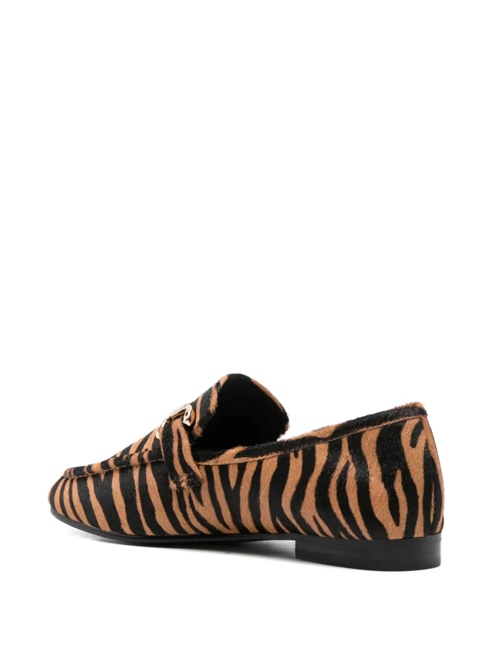 Bibi Lou zebra-print loafers Neutrals