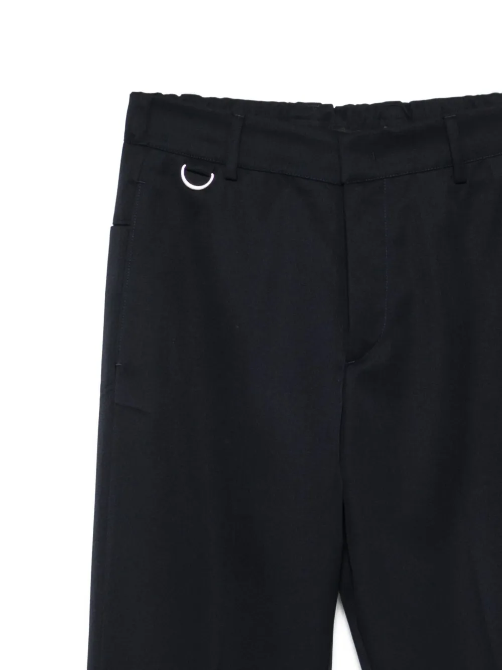 Low Brand Straight broek met ringdetail Blauw