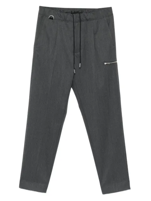 Low Brand drawstring zipped-pocket straight-leg trousers