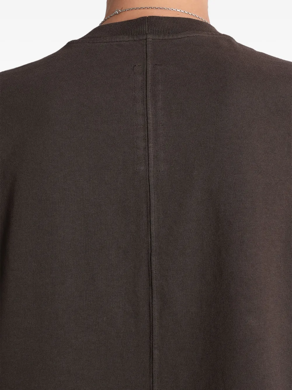 Rick Owens DRKSHDW T-shirt met afwerking Bruin