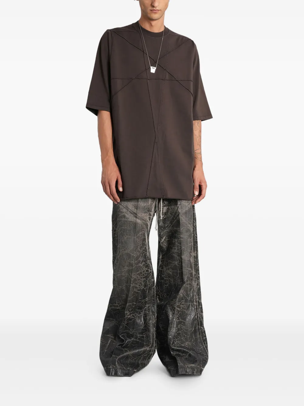 Rick Owens DRKSHDW playera con detalle de costuras | Playeras | Image 2