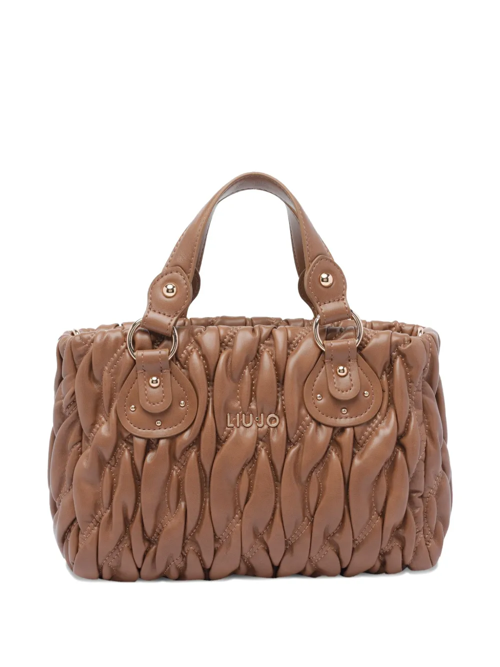 LIU JO logo-detail quilted tote bag | Brown | Image 1