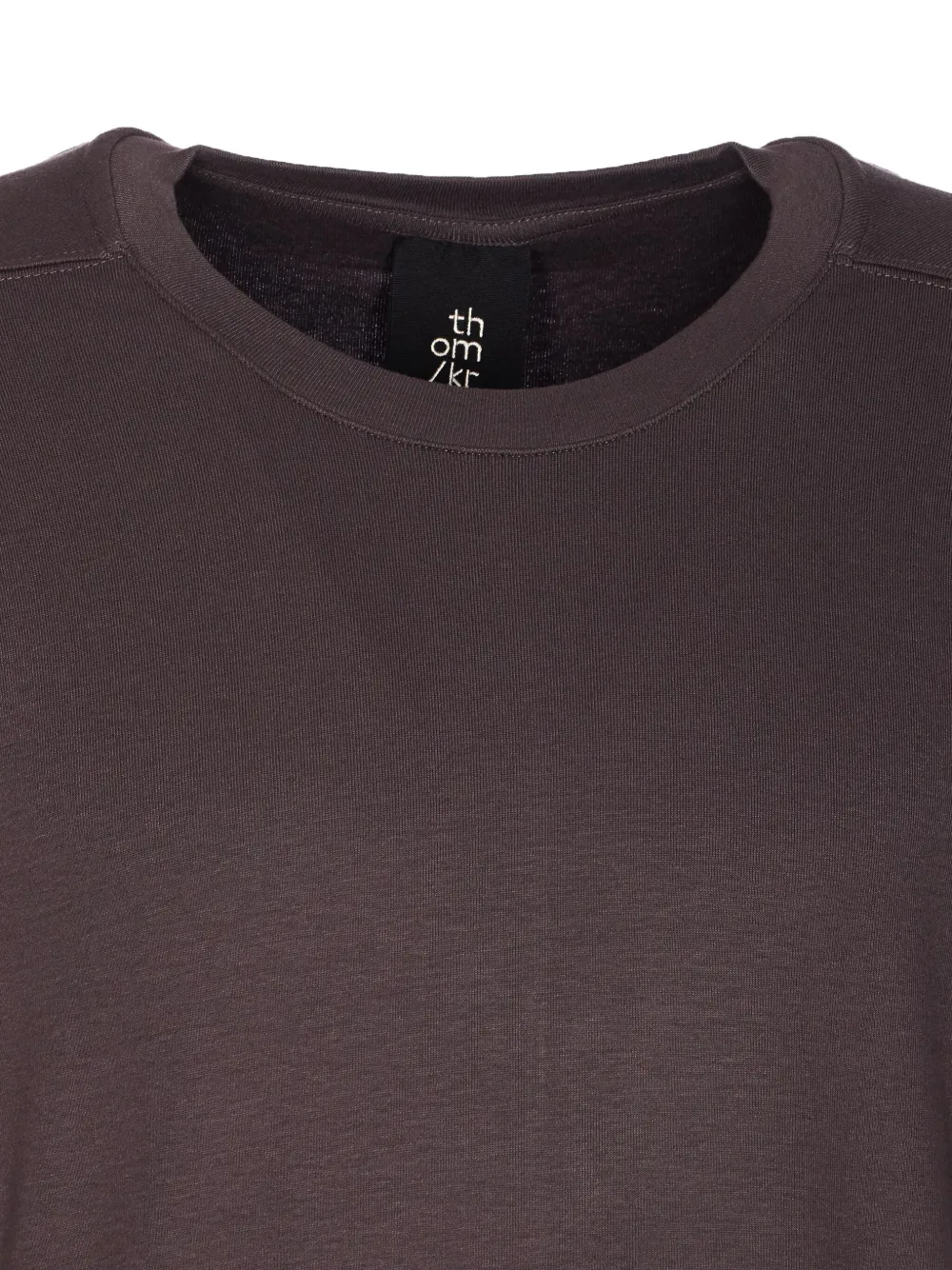 Thom Krom Short-sleeve Crew-neck T-shirt In Brown