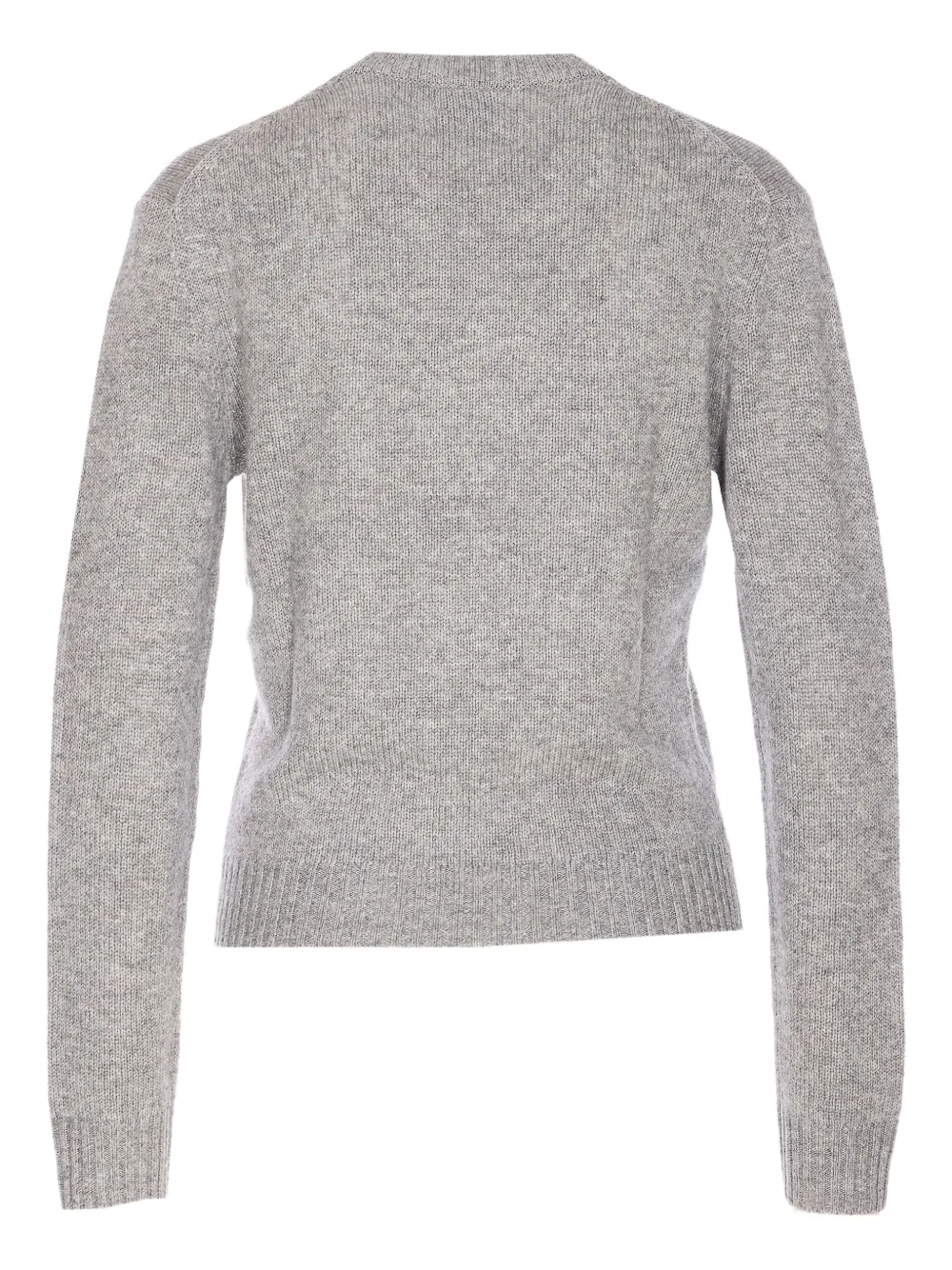 Allude Crew-neck Cashmere Sweater In Gray