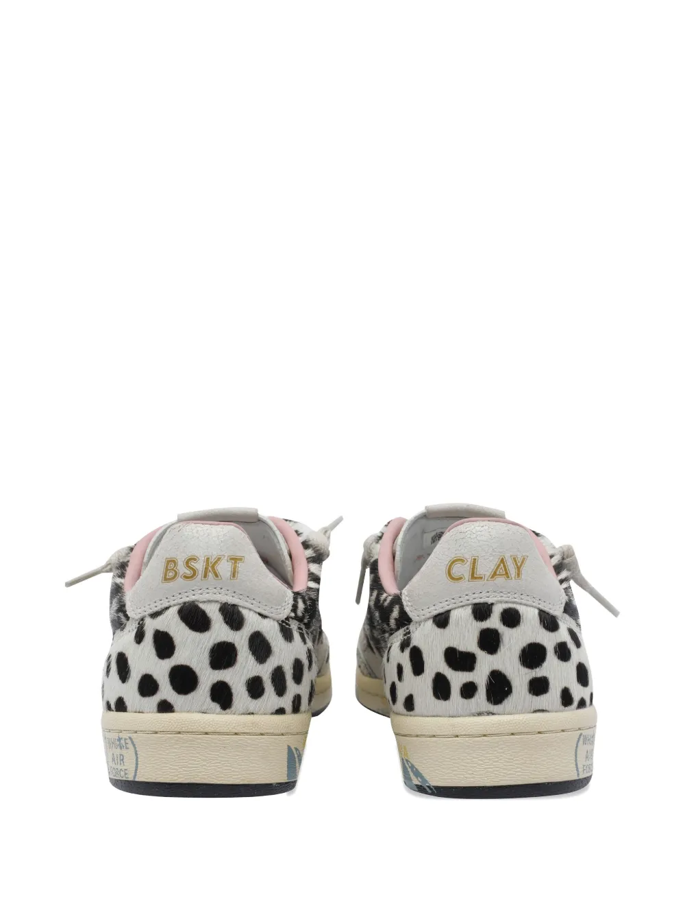 Premiata Dalmatian-print Lace-up Sneakers In Multi