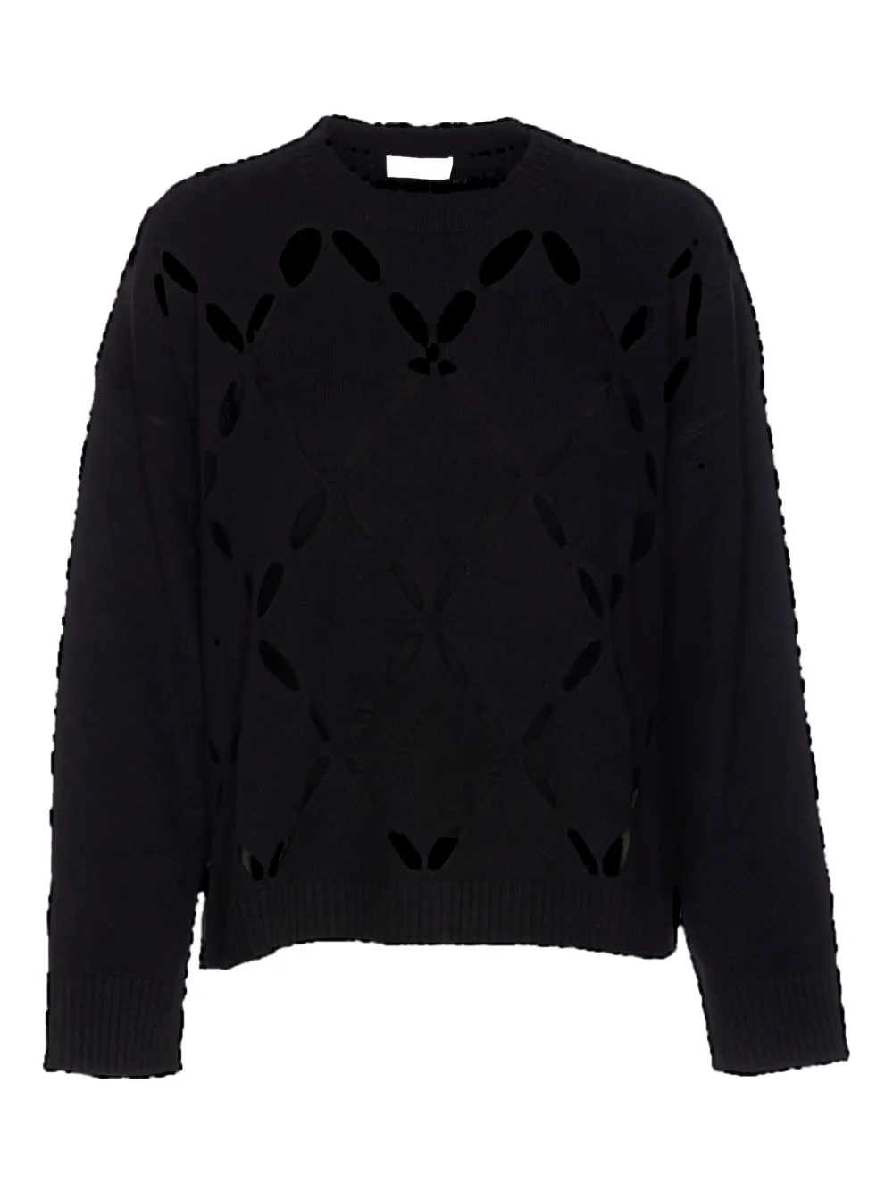 LIU JO cut-out crew-neck sweater | Black | Image 1