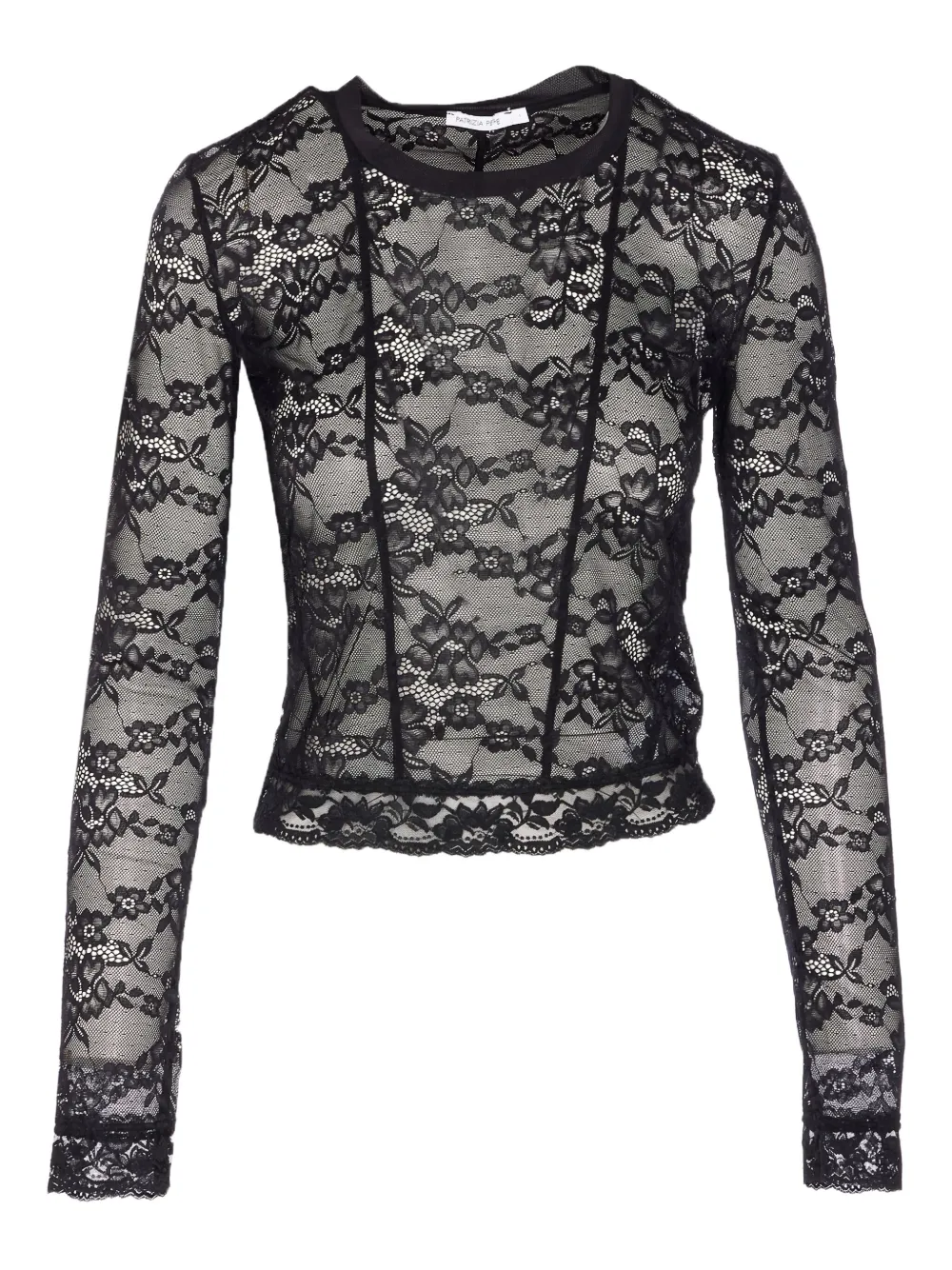 Patrizia Pepe floral-lace long-sleeve top | Image 1