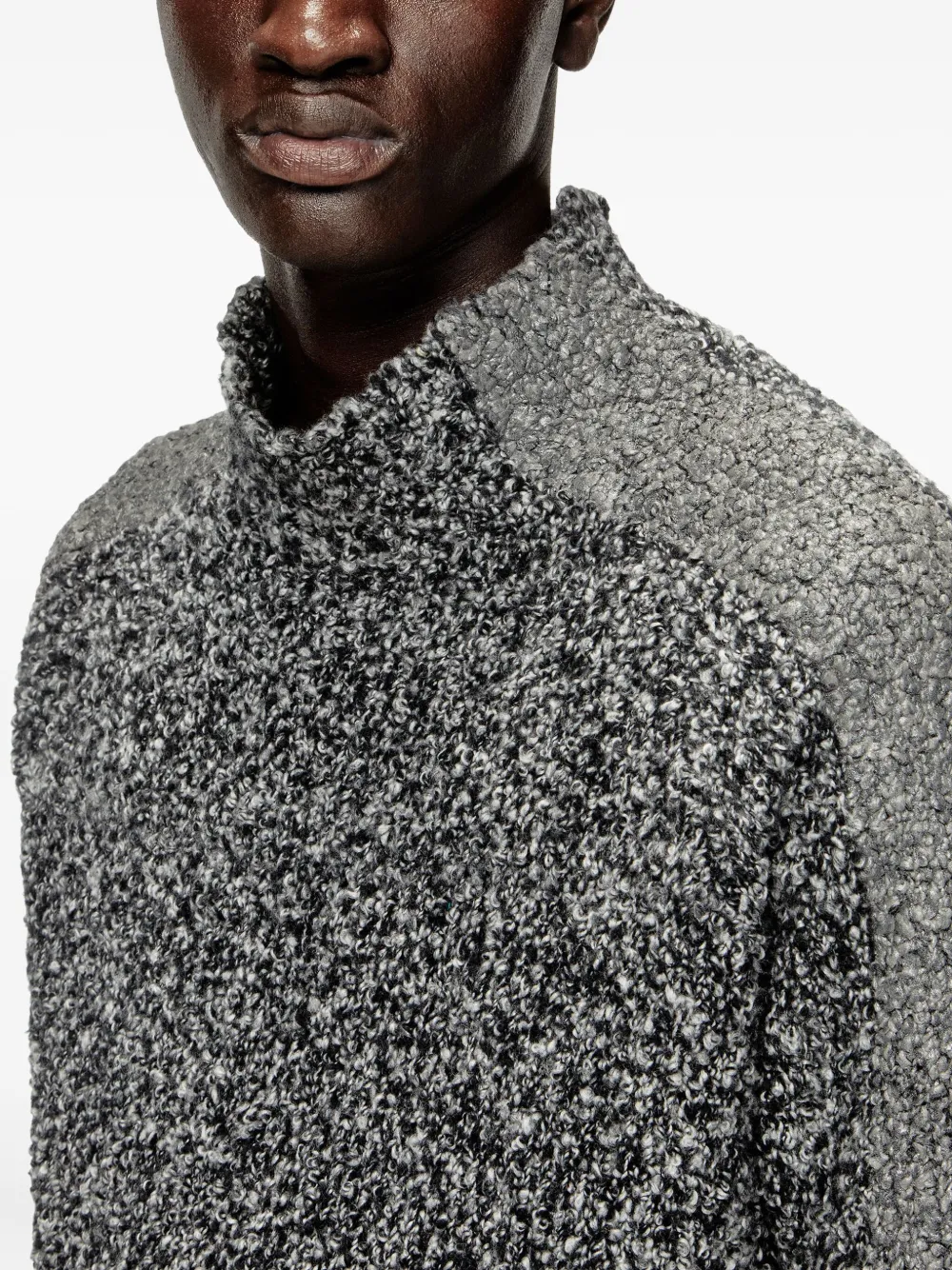 Diesel Wollen trui met hoge hals Grijs