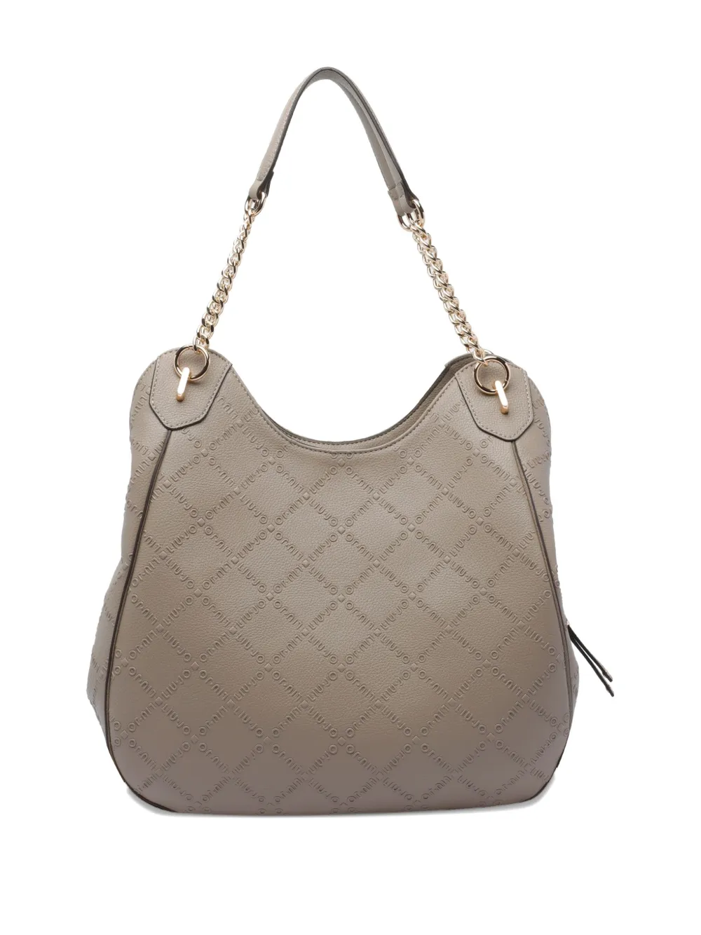LIU JO logo-plaque chain shoulder bag - Grijs