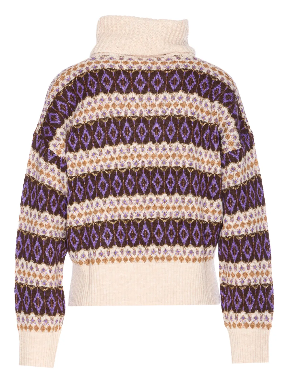 LIU JO Gemusterter Pullover mit Stehkragen | Pullover | Image 2