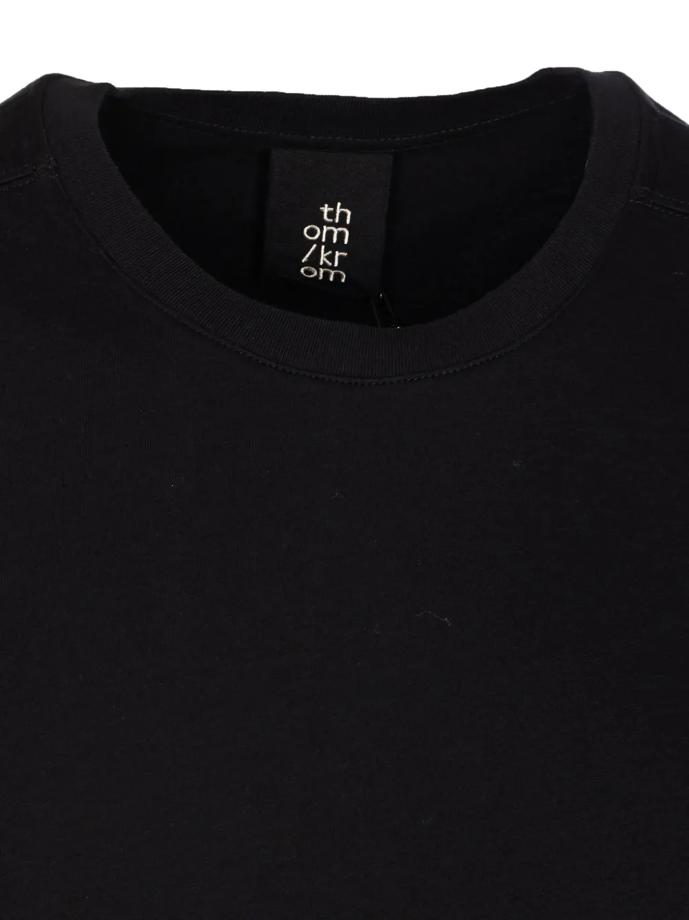 Thom Krom Oversized Patched Print Cotton-modal Stretch Jersey T-shirt In Brown