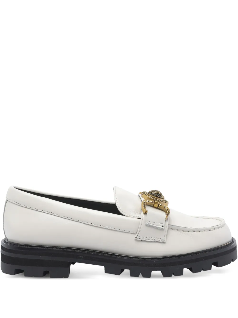 Kurt Geiger London Verfraaide loafers met ronde neus Wit