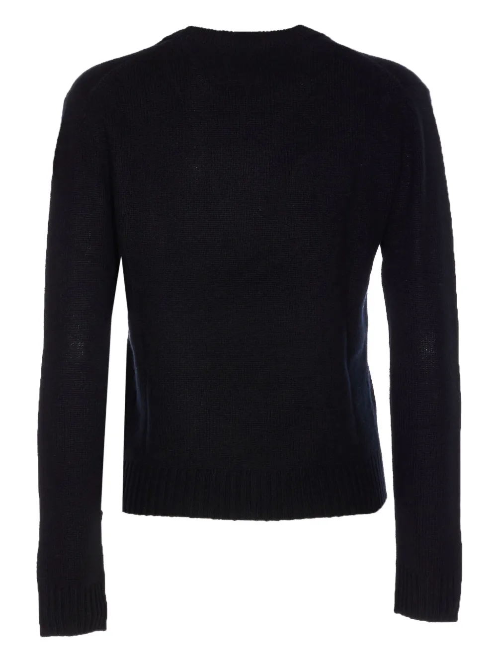 Allude Crew-neck Cashmere Sweater In Black