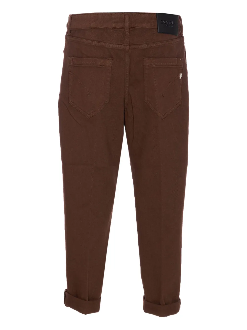 DONDUP button-fastening logo-patch jeans - Bruin