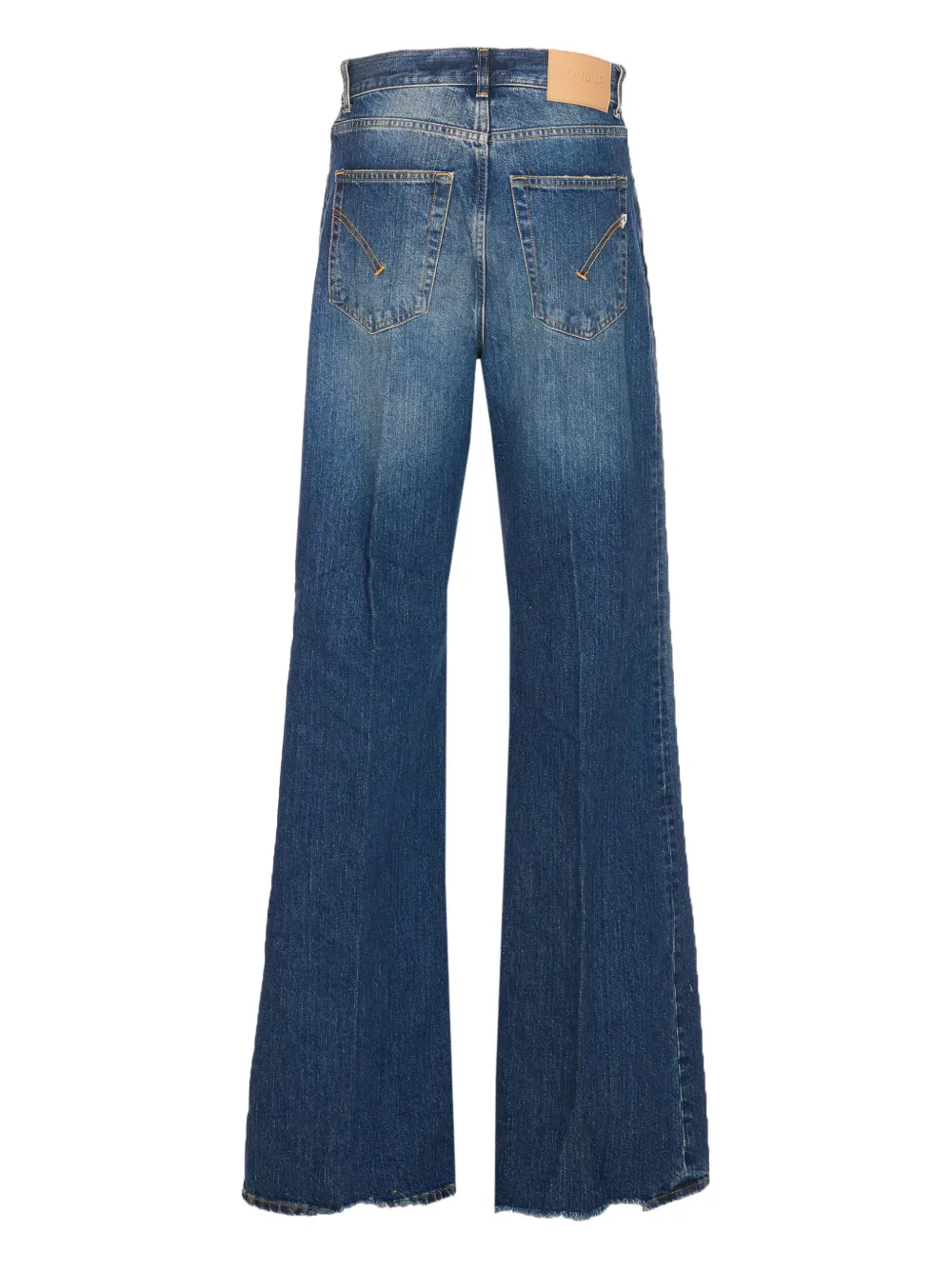 DONDUP five-pocket frayed jeans - Blauw