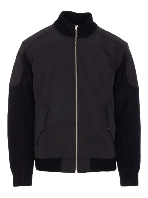 Moose Knuckles contrast-panel bomber jacket