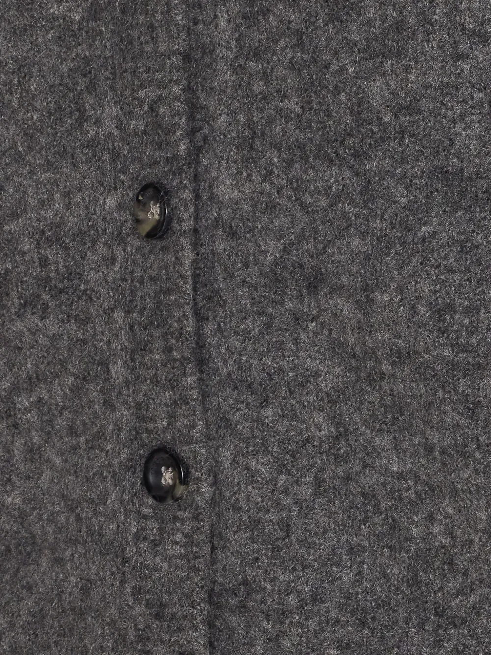 Roberto Collina Button Long-sleeved Sweater In Gray