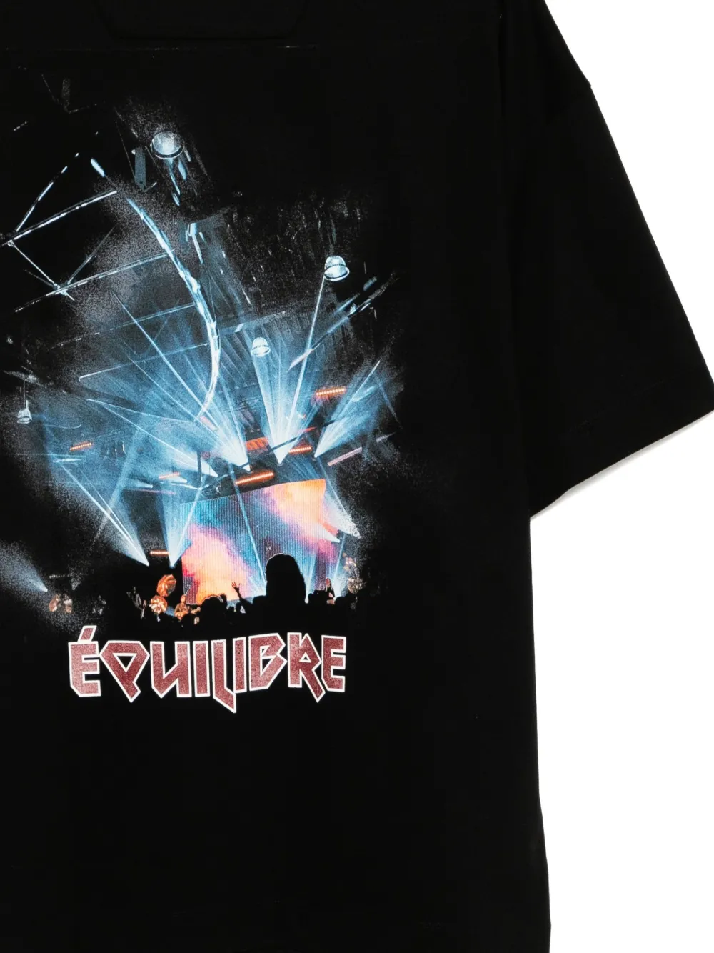 Juun.J T-shirt met geborduurd logo Zwart