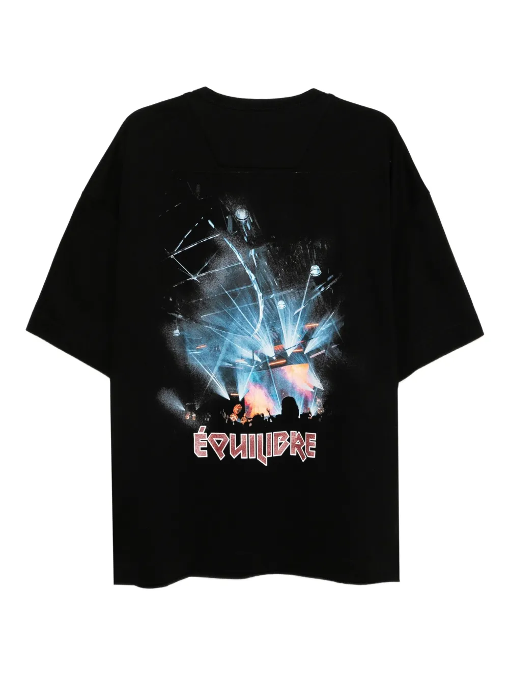 Juun.J T-shirt met geborduurd logo - Zwart