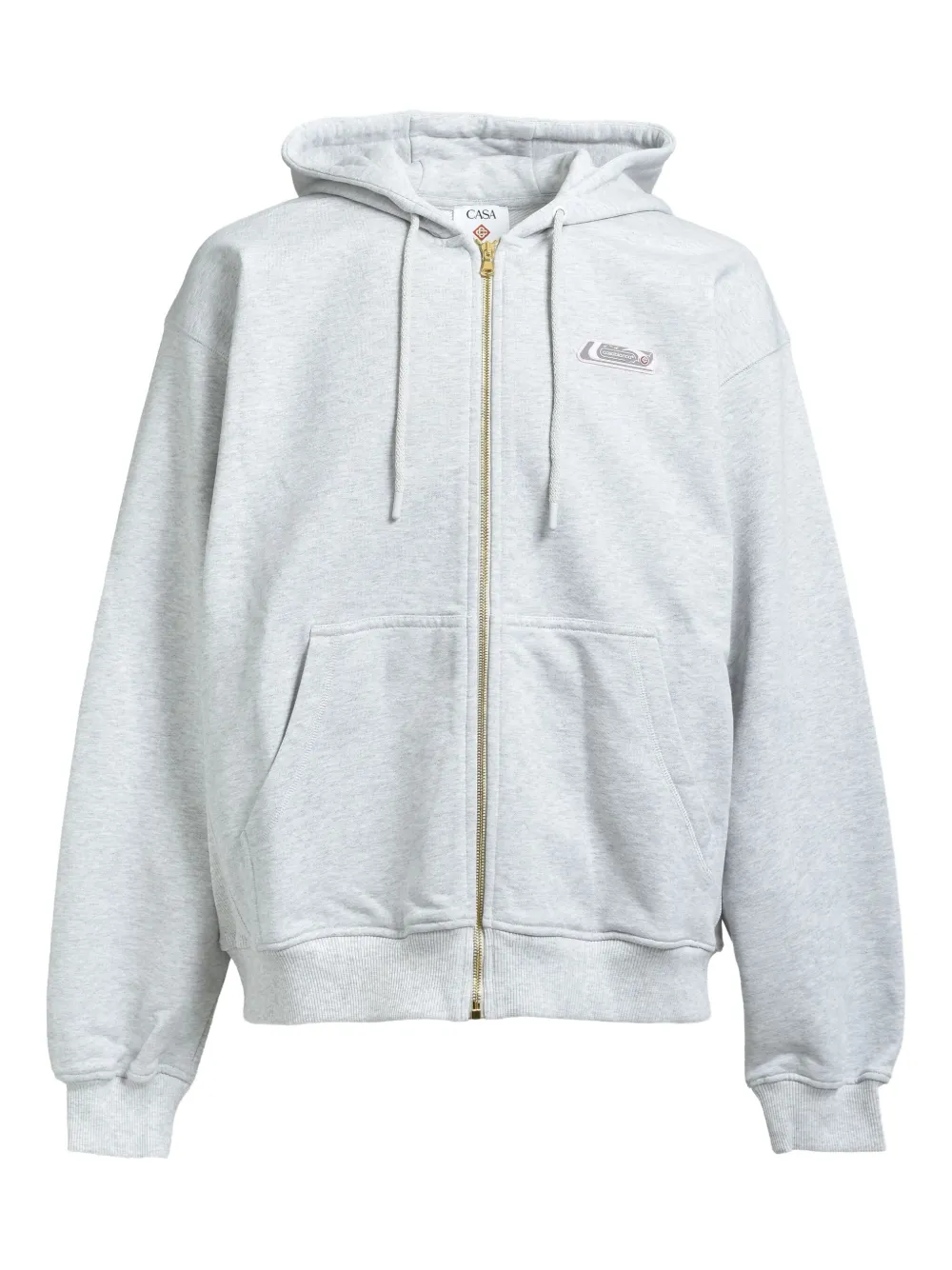 Casablanca zip-up hooded jacket | White | Image 1