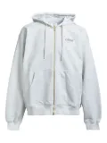 Casablanca zip-up hooded jacket - White