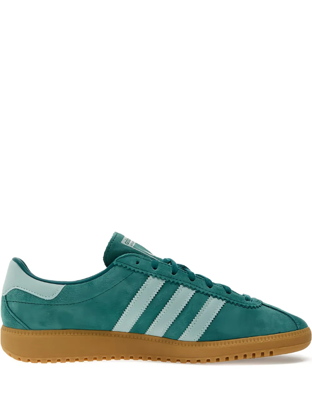 Adidas Originals Brmd Leather Three-stripes Low-top Sneakers In Green
