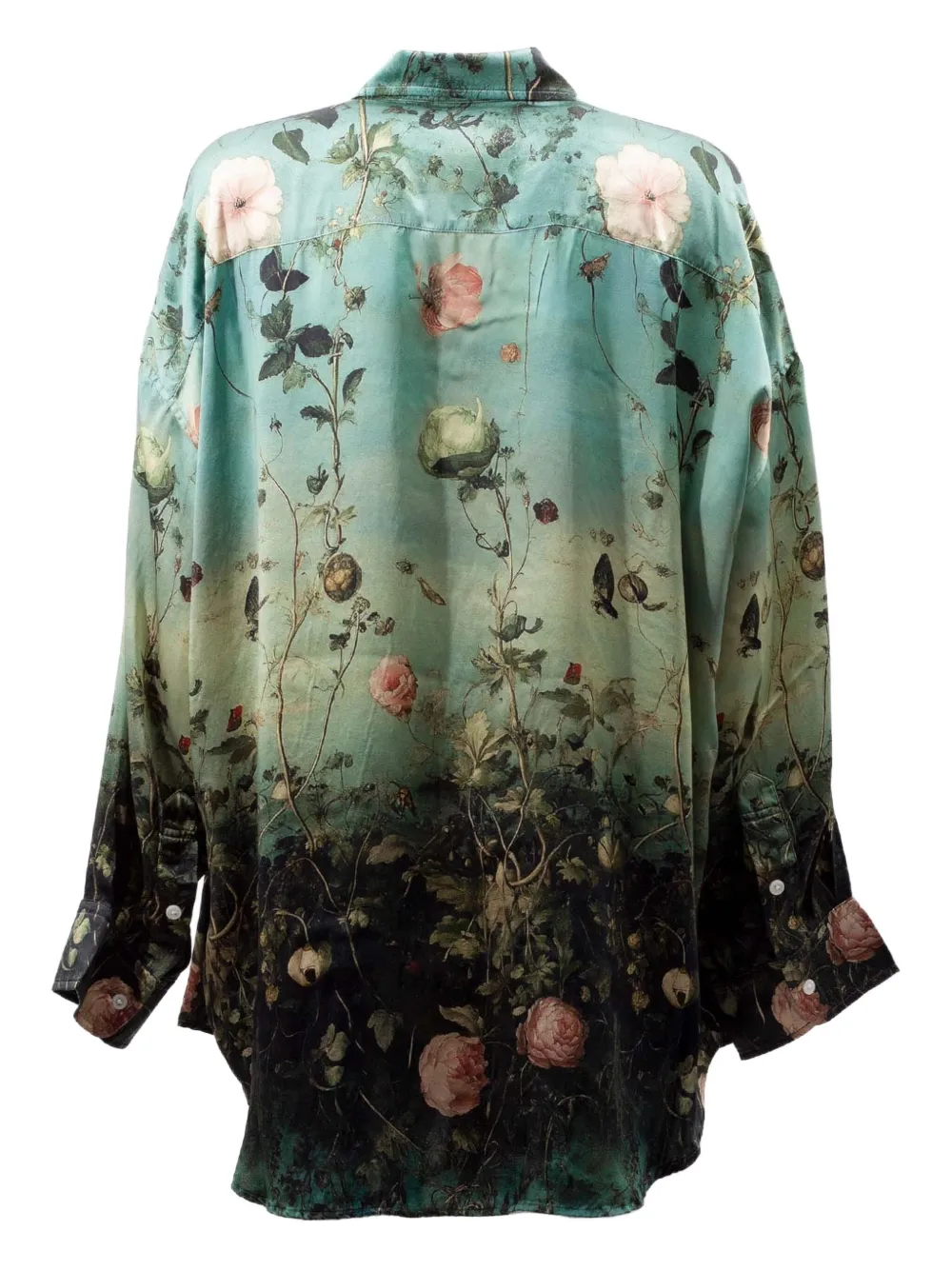 R13 floral-print shirt - Blauw