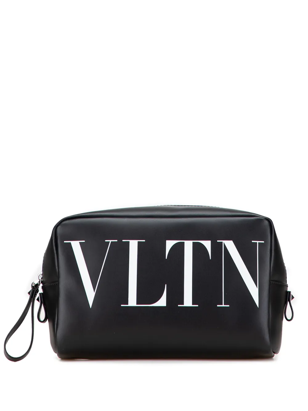 Valentino Garavani Pre-Owned 2018-2025 レザー VLTN クラッチバッグ - ブラック Valentino Garavani Pre-Owned 2018-2025 レザー VLTN クラッチバッグ - ブラック