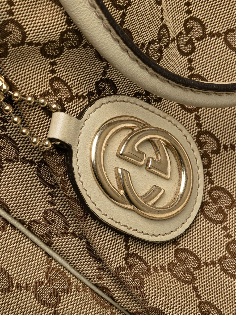 Pre-owned Gucci 2000-2015 Gg Canvas Sukey Tote Bag In Brown