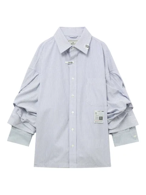 Maison MIHARA YASUHIRO striped double-cuffed shirt