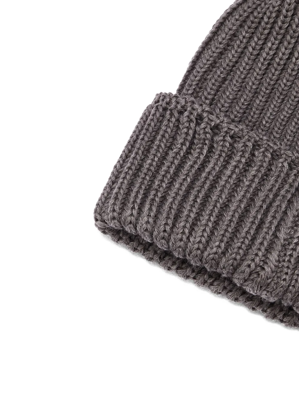 Needles Ribbed-knit Butterfly-embroidery Beanie In Gray