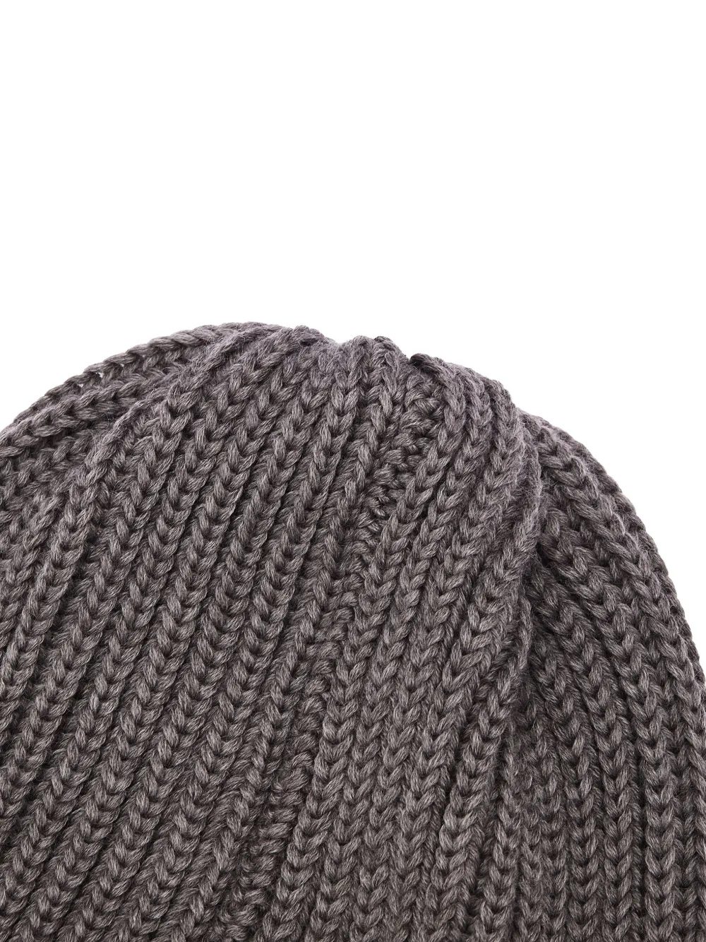 Needles Ribbed-knit Butterfly-embroidery Beanie In Gray