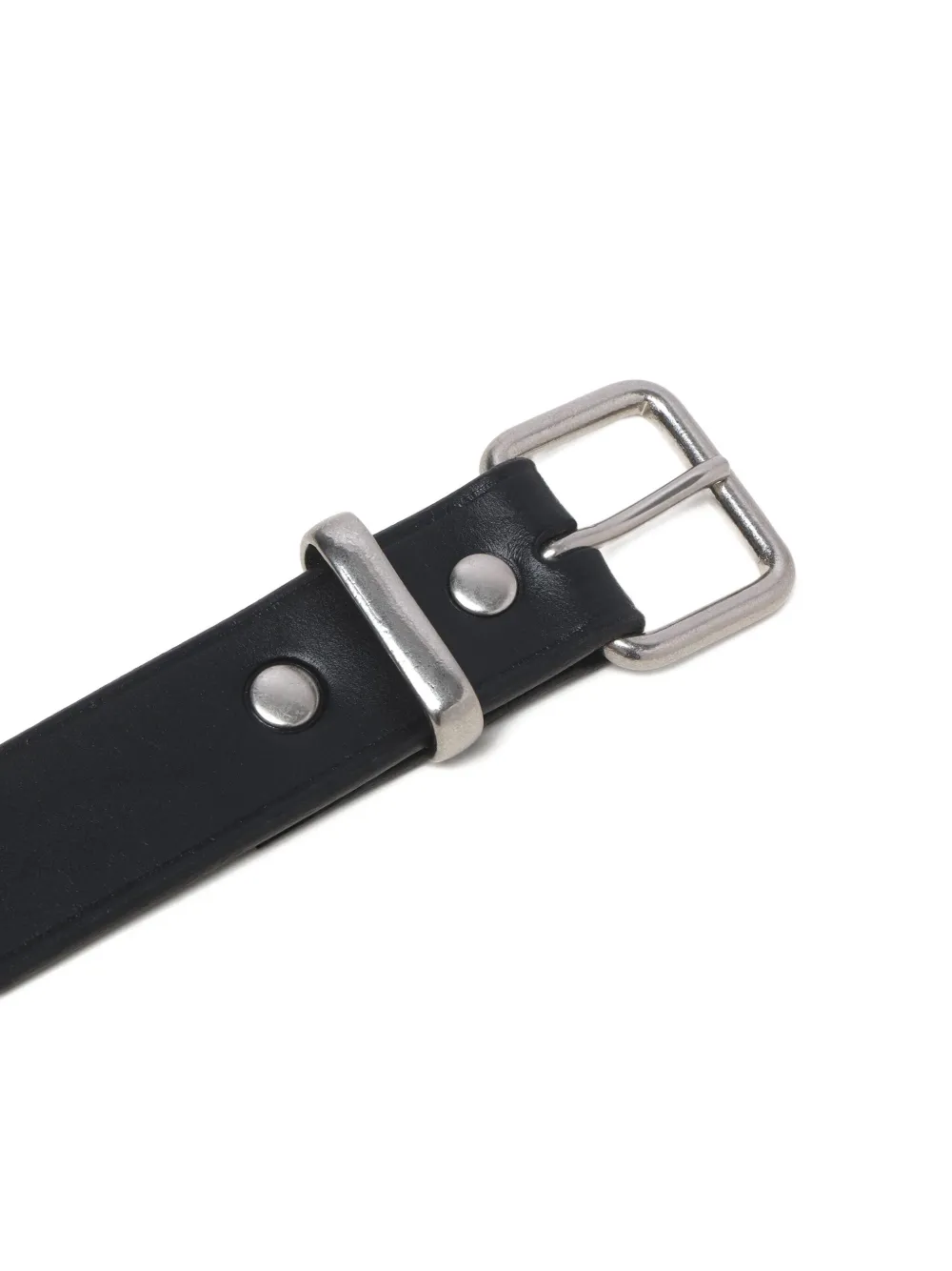 Comme Des Garçons Homme Deux Steer Oil Leather Belt In Gold