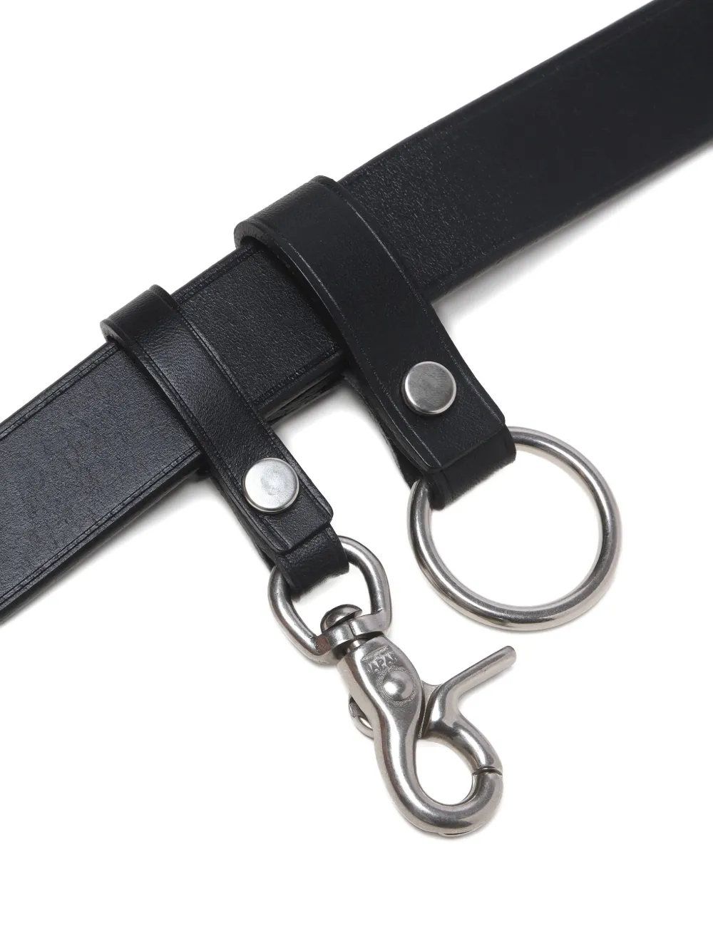 Comme Des Garçons Homme Deux Steer Oil Leather Belt In Gold