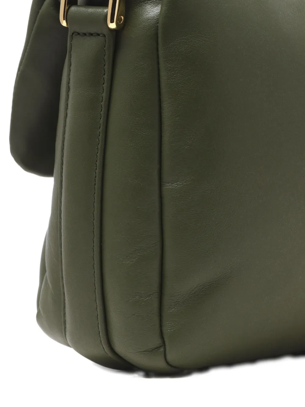 Apc Grace Flap-closure Leather Mini Bag In Green