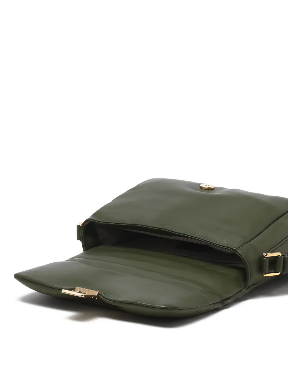 A.P.C. Grace leren mini-tas met omslag Groen