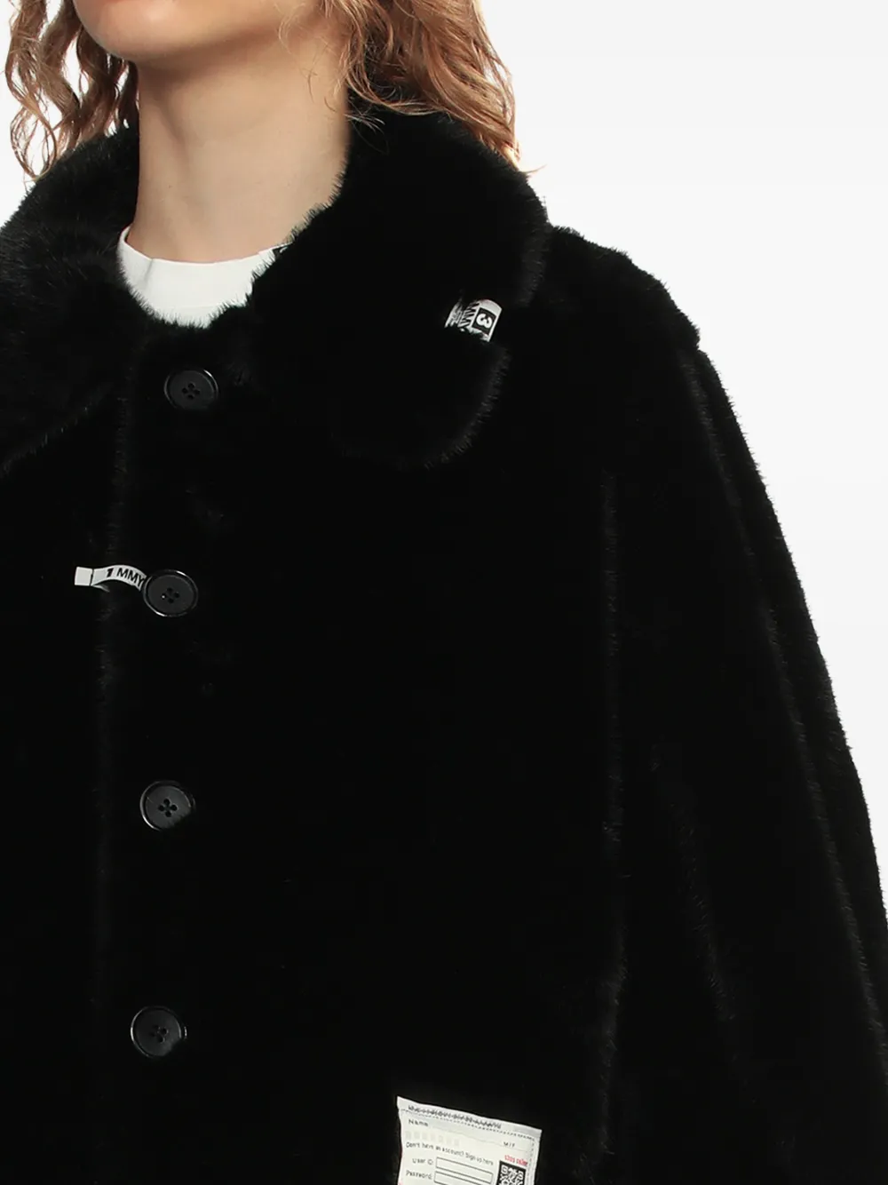 Miharayasuhiro Long-sleeved Coat In Black